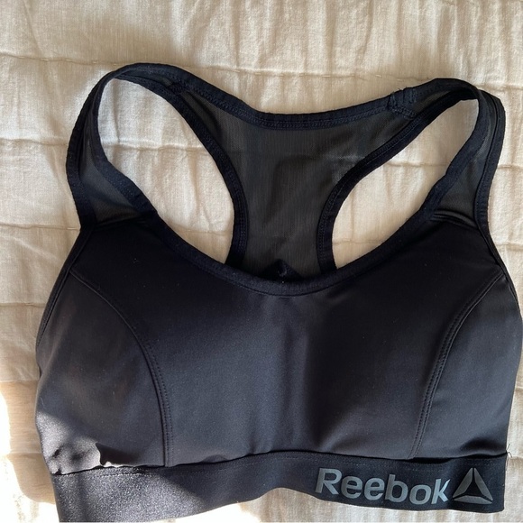 Reebok Black Padded Racerback Sports Bra Size Small - Picture 4 of 9